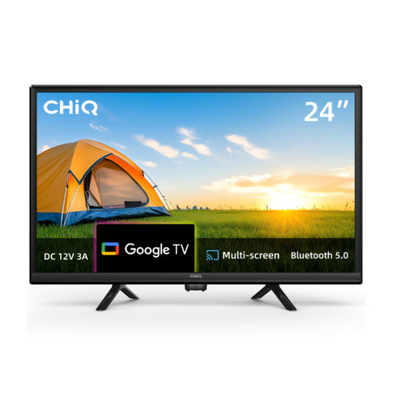 L24D6CH CHIQ 24 INCH 12 Volt Caravan HD Google TV